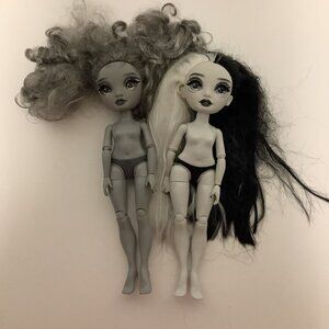 MGA Rainbow High Doll Shadow High Lot of 2 Nude Dolls Nicole and Heather READ